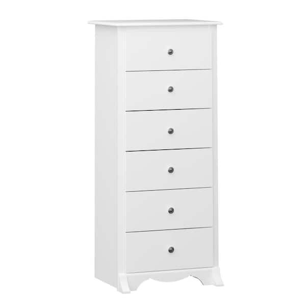 Prepac Monterey 6-Drawer White Chest