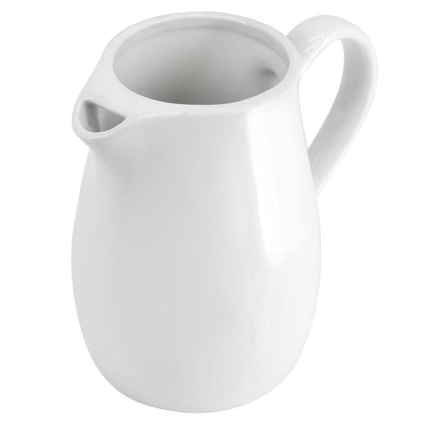 Ceramics Creamer Pitcher 12 oz White 