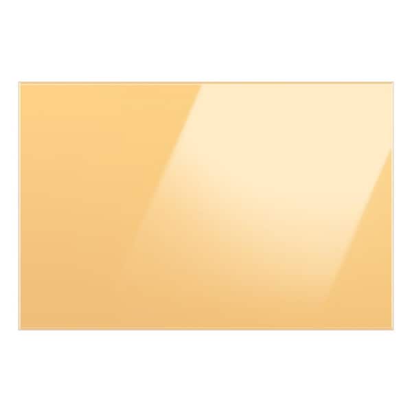Samsung Bespoke Bottom Panel in Sunrise Yellow Glass for 3-Door French Door Refrigerator
