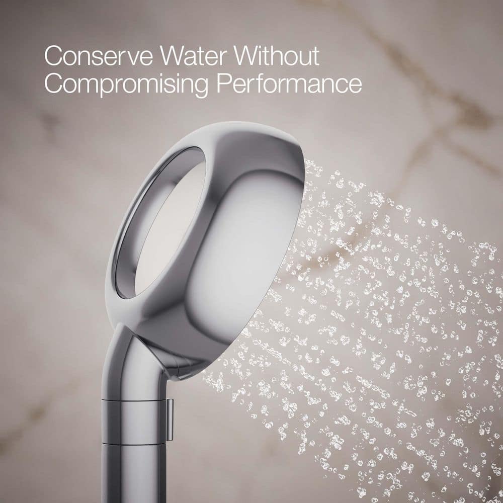 Polished Chrome Wall Mounted Handheld Shower Head