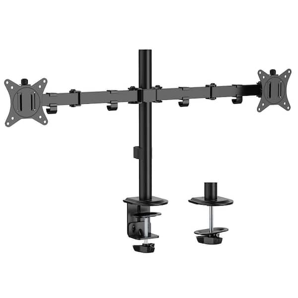 Full Motion Dual Monitor Desk Mount with Ergonomic Adjustability