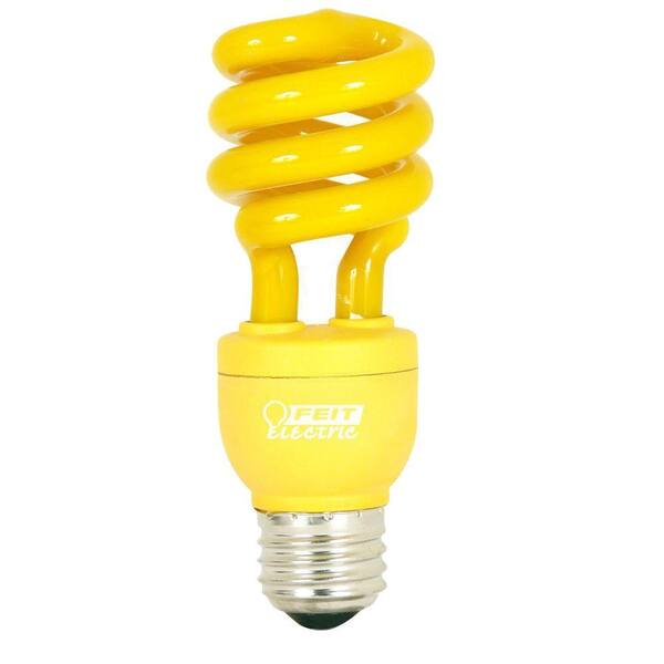 Feit Electric 60W Equivalent Yellow Spiral CFL Light Bulb (12-Pack)