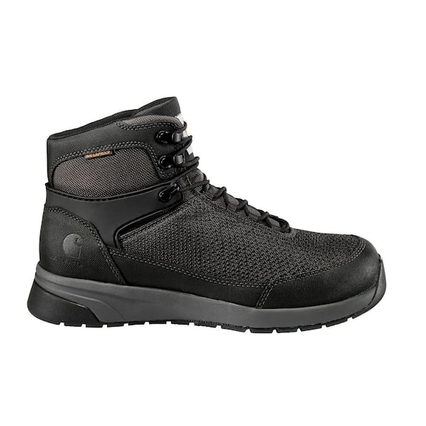 Unbranded Men's FORCE - Waterproof - Slip Resistant Athletic 6 inch Work Boots - Nano Composite Toe - Black 14(W)