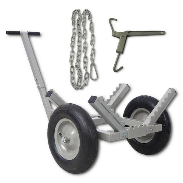 Ami 16 in. Pneumatic Wheels With Choker Chain 440 lbs. Log Dolly
