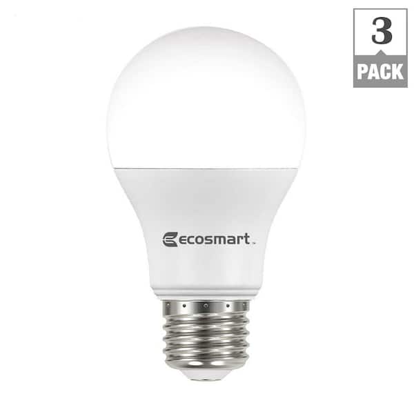 Unbranded - 60-Watt Equivalent A19 Non-Dimmable LED Light Bulb Daylight (3-Pack)