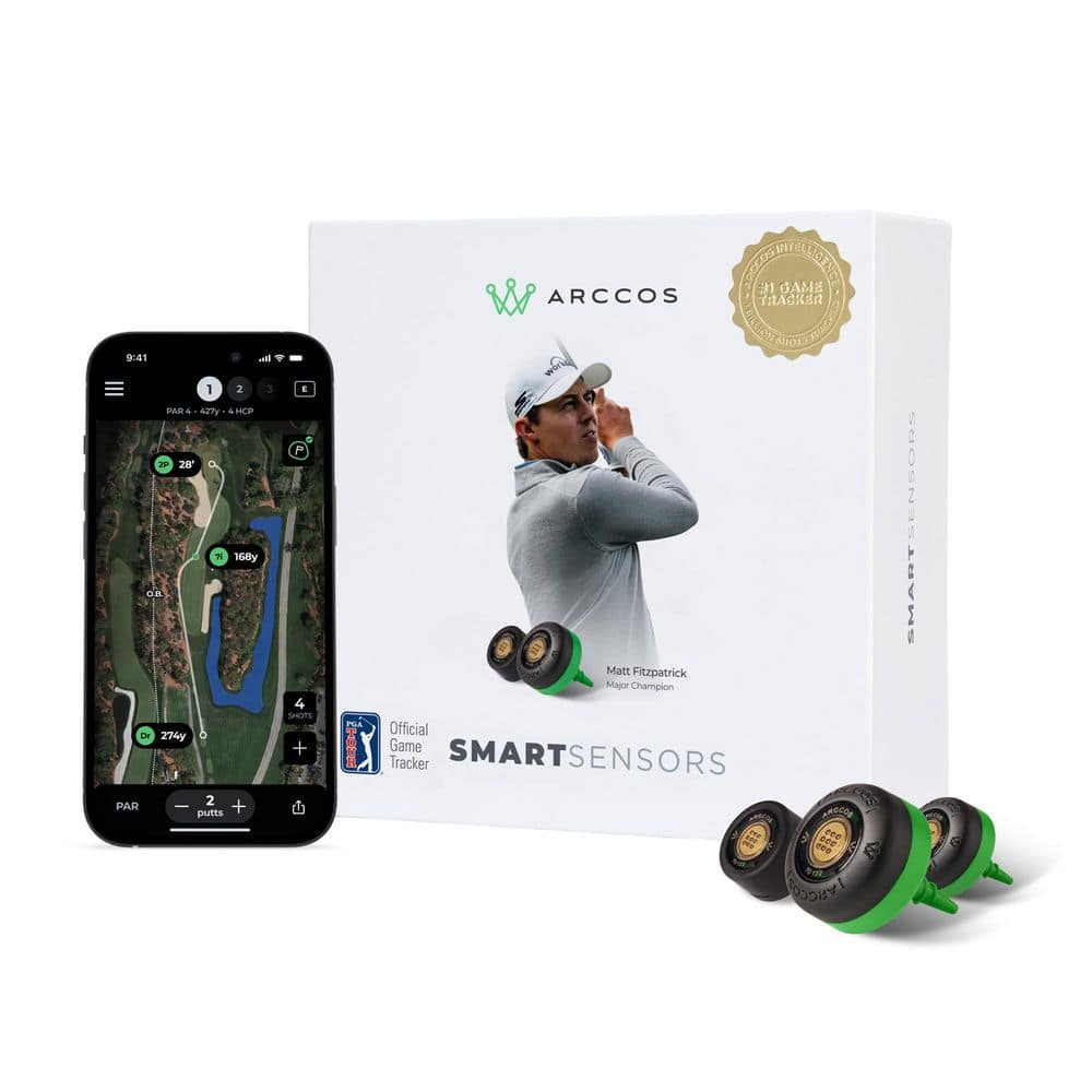 Arccos Golf Smart Sensors: Automatic Golf Tracking System with A.I. GPS Rangefinder Arccos Golf Smart Sensors: Automatic Golf Tracking System with A.I. GPS Rangefinder