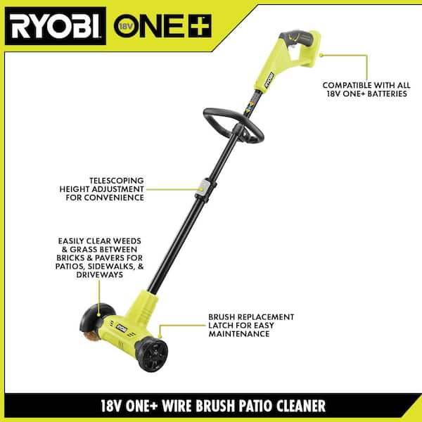 18V ONE+ OUTDOOR PATIO CLEANER - WIRE BRUSH KIT - RYOBI Tools