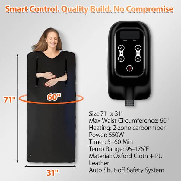 Anqtovp Portable Full Body Indoor Waterproof Foldable Sauna