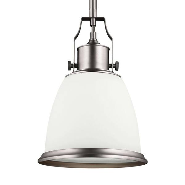 Generation Lighting Hobson 1-Light Satin Nickel Pendant