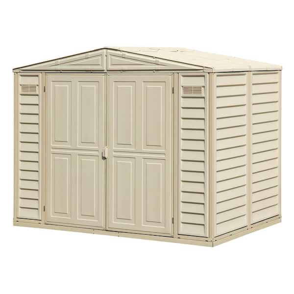 Duramax Building Products 8 ft. x 5.25 ft. Vinyl Shed with Foundation