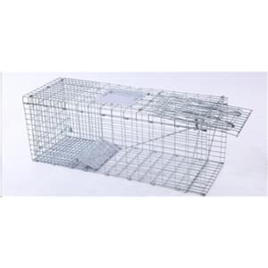 25.99 in. D x 1.97 in. W Galvanized Steel Outdoor Animal Live Catch Trap Cage for Pest
