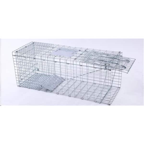 ITOPFOX 25.99 in. D x 1.97 in. W Galvanized Steel Outdoor Animal Live Catch Trap Cage for Pest