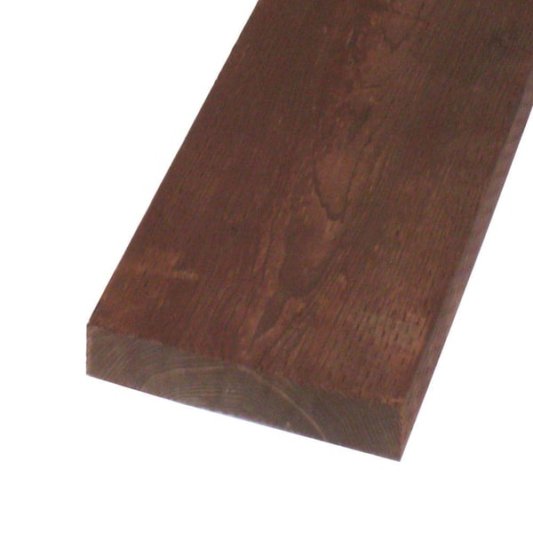 Unbranded 2 in. x 12 in. x 8 ft. Pressure-Treated Lumber Brown Stain Ground Contact WW (Actual: 1.5 in. x 11.25 in. x 96 in.)