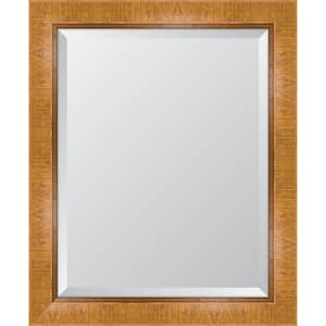 Medium Rectangle Natural Beveled Glass Classic Mirror (28 in. H x 34 in. W)