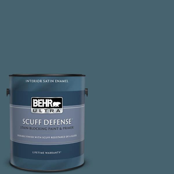 BEHR ULTRA 1 gal. #BNC-28 Nostalgic Evening Extra Durable Satin Enamel Interior Paint & Primer