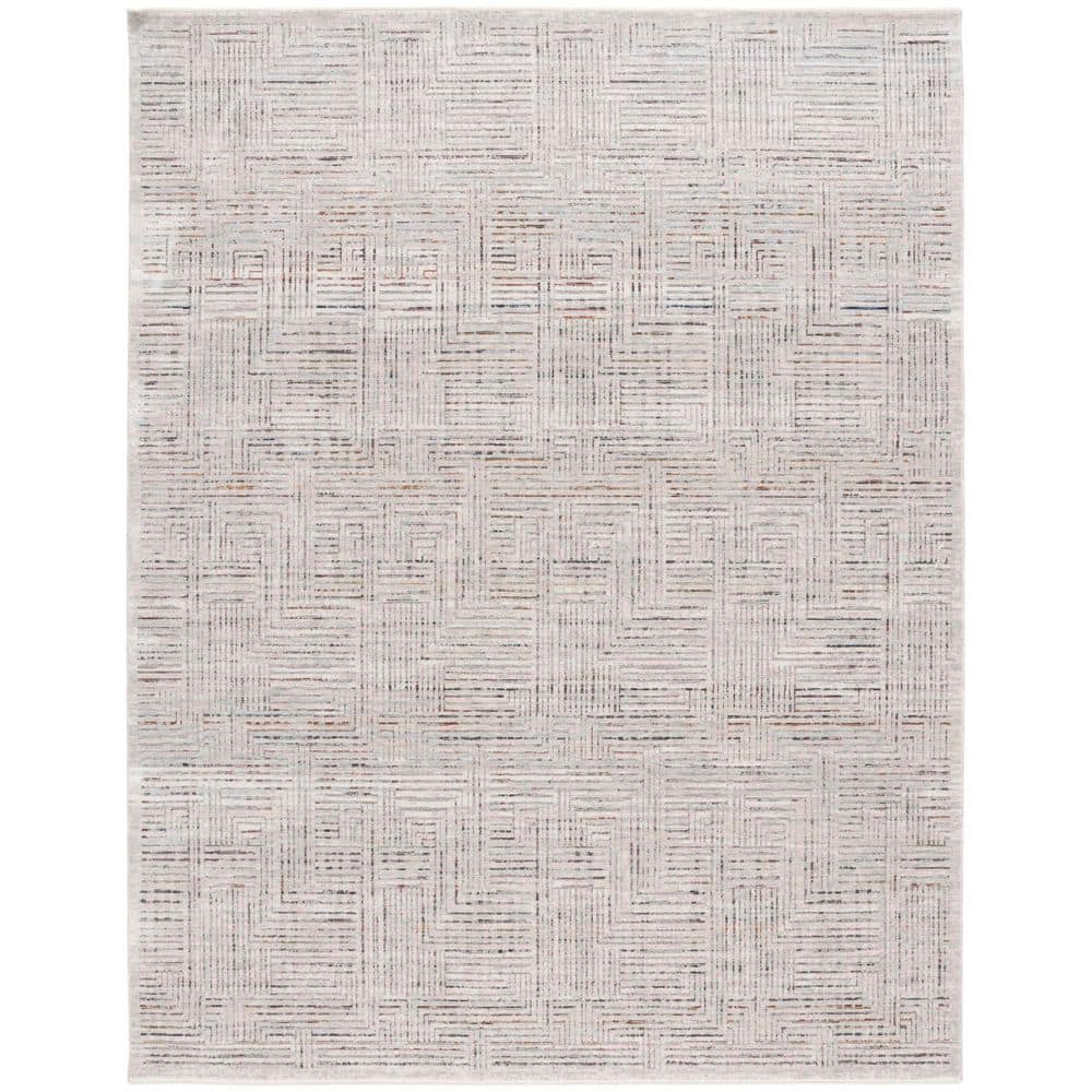Harlow 8 ft. x 10 ft. Ivory Gray/Rust Crosshatch Marle Area Rug price history on PriceWatchPro