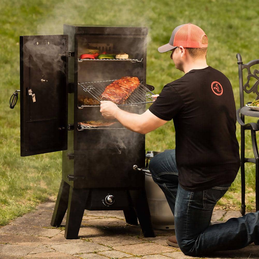 Cuisinart 36" Black Stainless Steel Vertical Gas Smoker