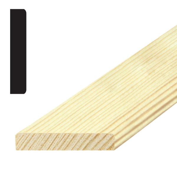 Builders Choice WM 887 3/8 in. x 1-1/4 in. Pine Stop Moulding