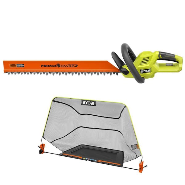 RYOBI 40V 24 Cordless Battery Hedge Trimmer with Debris Collector (Tool  Only) RY40HG01B-A54HG01