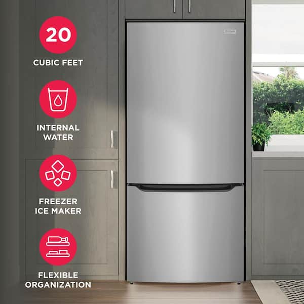 20.3 cu ft. Bottom Freezer Refrigerator in Smudge Proof Stainless Steel