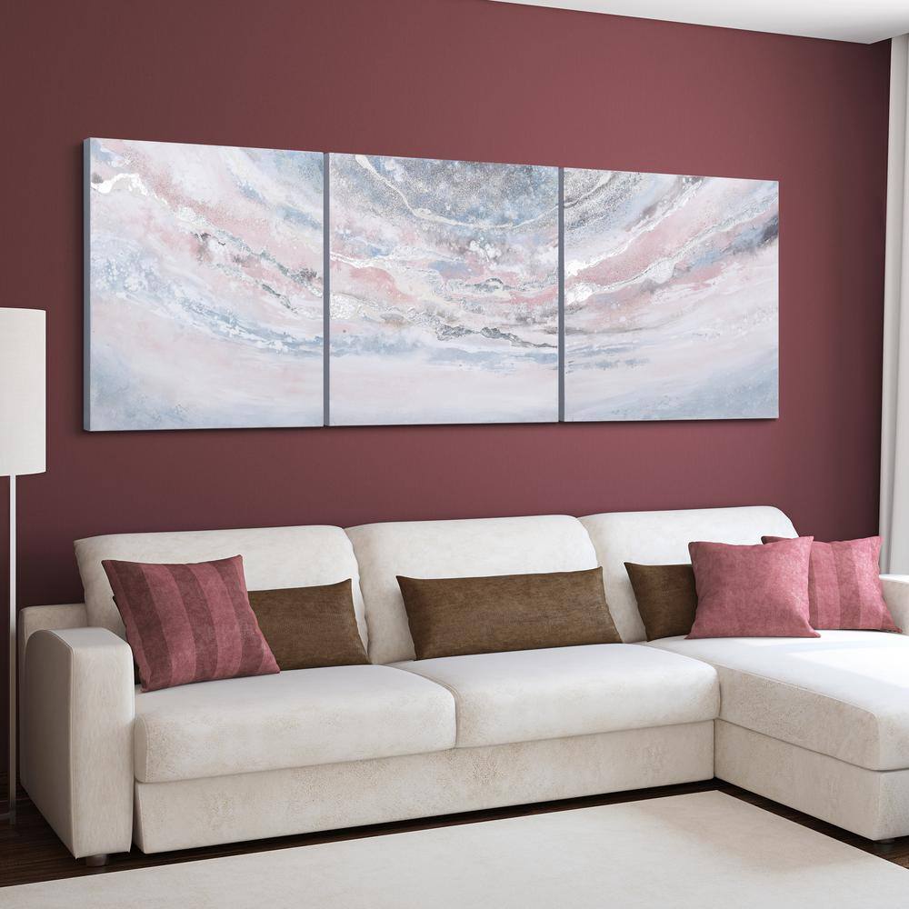 Heavens 1 Metallic Abstract Triptych Wall Art Set