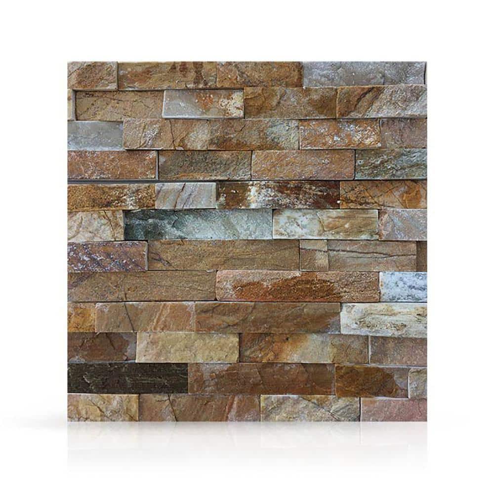6 in. x 6 in. Golden White Natural Stacked Stone Veneer Siding Sample Swatch price history on PriceWatchPro
