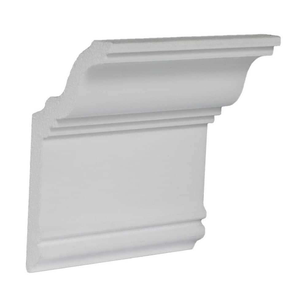 ORAC DECOR 23/8 in. D x 43/4 in. W x 4 in. L Primed White Plain Polystyrene Crown Moulding