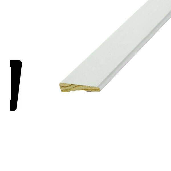 American Wood Moulding C101 - 1/2 in. x 2-1/8 in. x 84 in. Primed Finger-Jointed Pine Casing Moulding