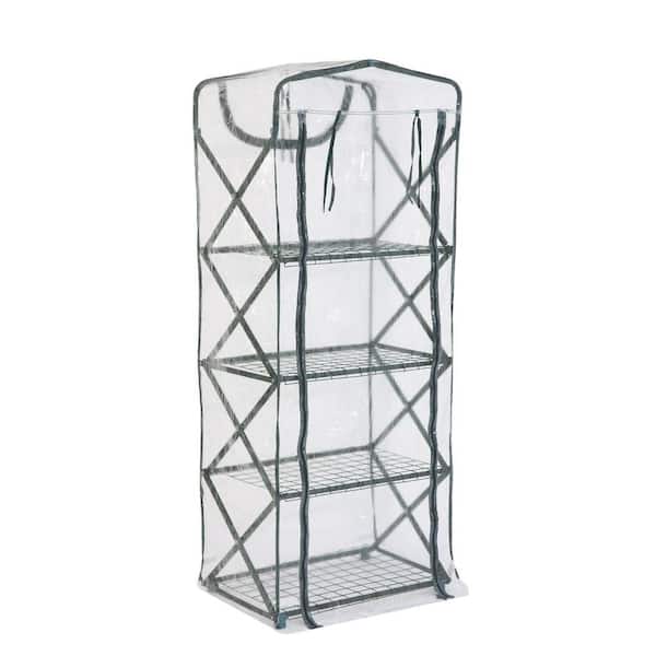 FlowerHouse 63 in. H x 27 in. W x 19 in. D Plant Tower X-Up Clear Cover