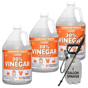128 oz. 30% Vinegar All Purpose Cleaner Mandarin Orange and 1 Gal. Tank Sprayer Value Pack (3-Pack)