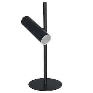 Constance 19.75 in. Matte Black Table Lamp with Frosted Acrylic Shade