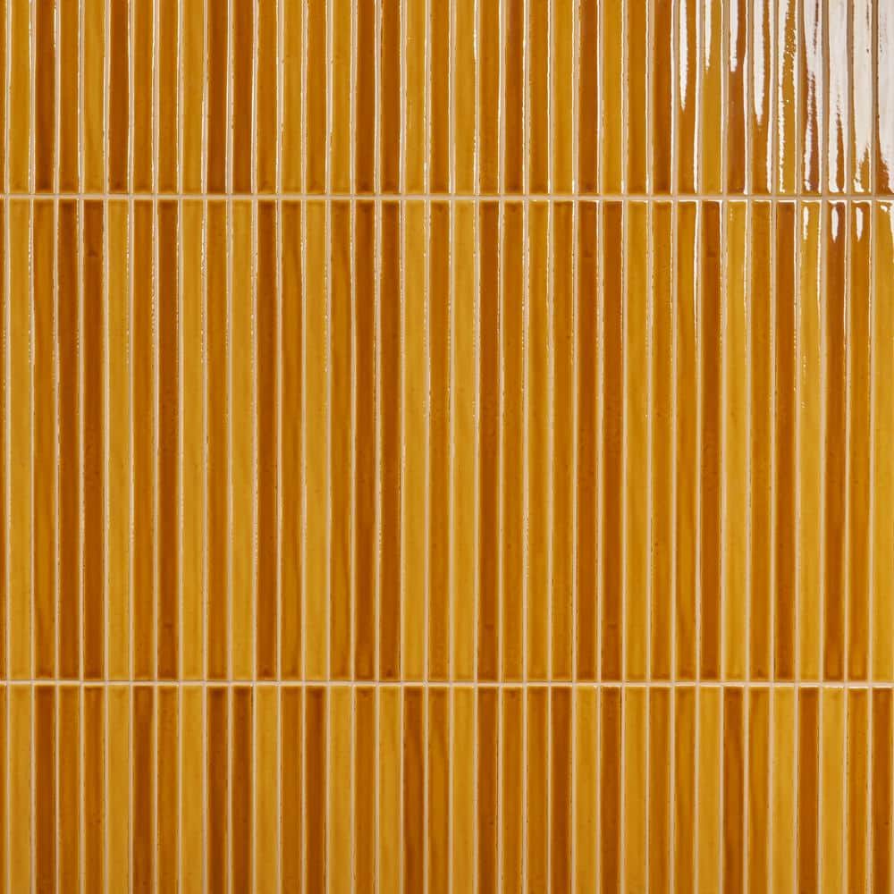 ◆ept◆ DIVE MUSTARD YELLOW 11374259 Ivy Hill Tile Vistaio Mustard Yellow 5.27 in. x 17.71 in