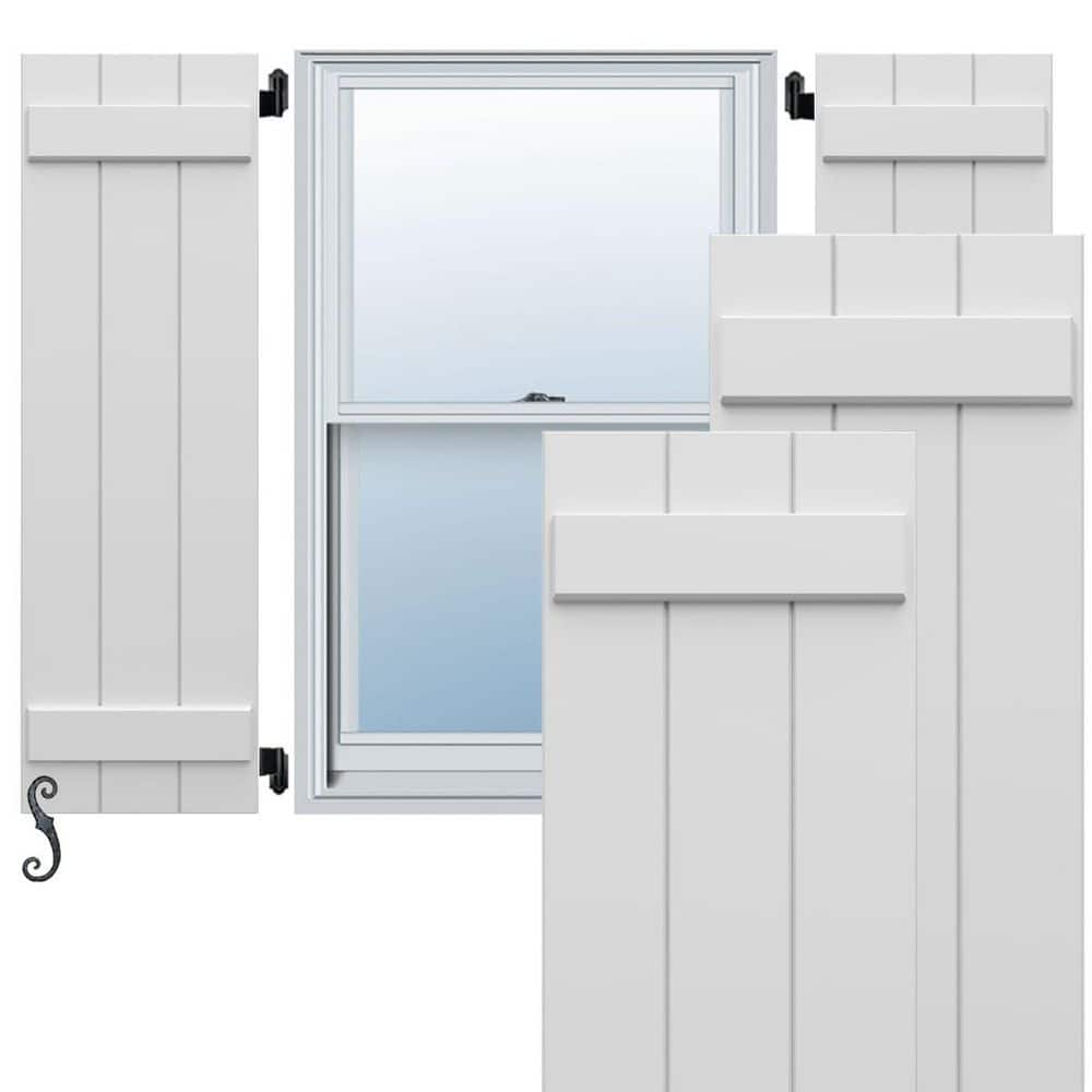 Ekena Millwork 16 1/8 in. W x 44 in. H EnduraCore Composite 3-Board ...