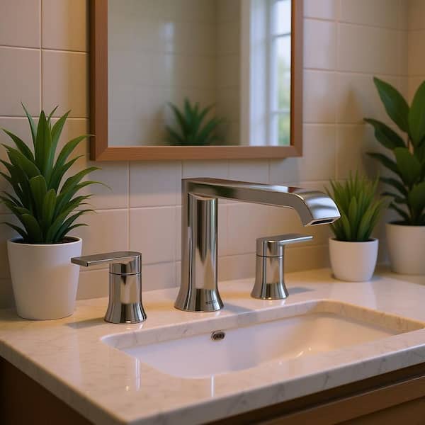 MOEN Genta LX 2-Handle Deck Mount High Arc Roman Tub Faucet Trim