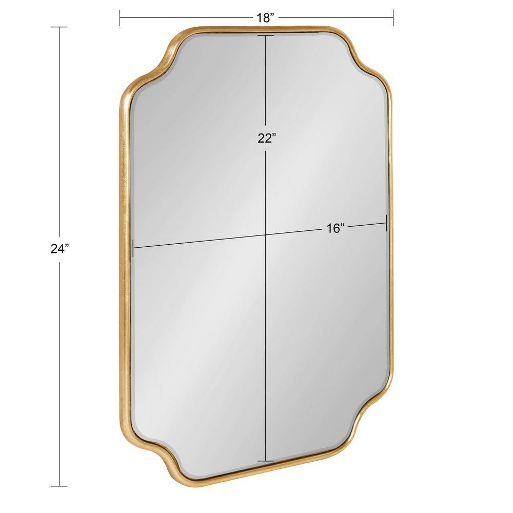 Plumley Traditional Full-Length Gold Wood Framed Mirror
