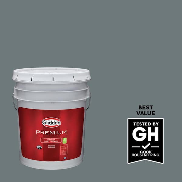 Glidden Premium 5 gal. PPG1036-6 Phantom Satin Interior Latex Paint