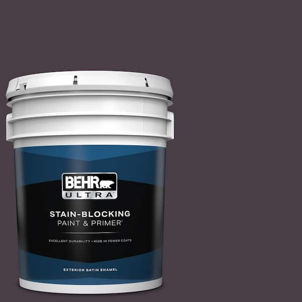 BEHR ULTRA 5 gal. #PPU17-20 Eclectic Purple Satin Enamel Exterior Paint & Primer