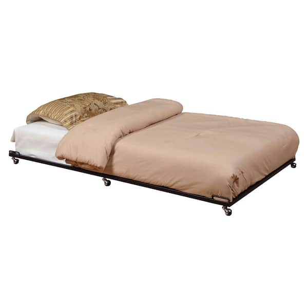 Kings Brand Furniture Black Metal Twin Size Trundle Bed Frame for Daybed