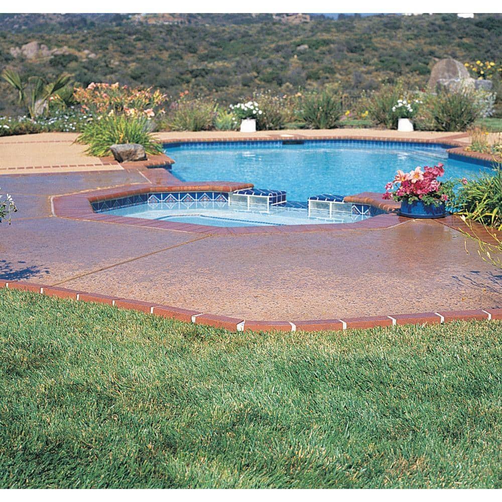 Terra Cotta Plastic Brick Edging with Solar Lights, 40 Ft