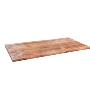 24 in. x 48 in. x 1.25 in. Sunset Cedar Stain Restore Office Desk Wood Top