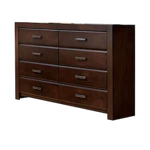 Oberreit 8-Drawer Walnut Dresser 40 in. x 59 in. x 16 in.
