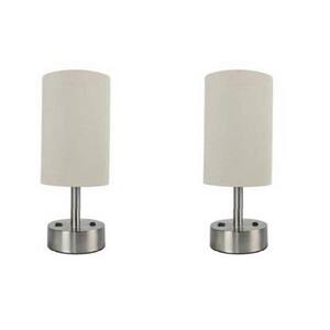 Satin Chrome Haysom Interiors Contemporary Touch Dimmable Table Lamp 