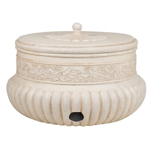 21.75 in. Dia Hose Pot - Light Aged White