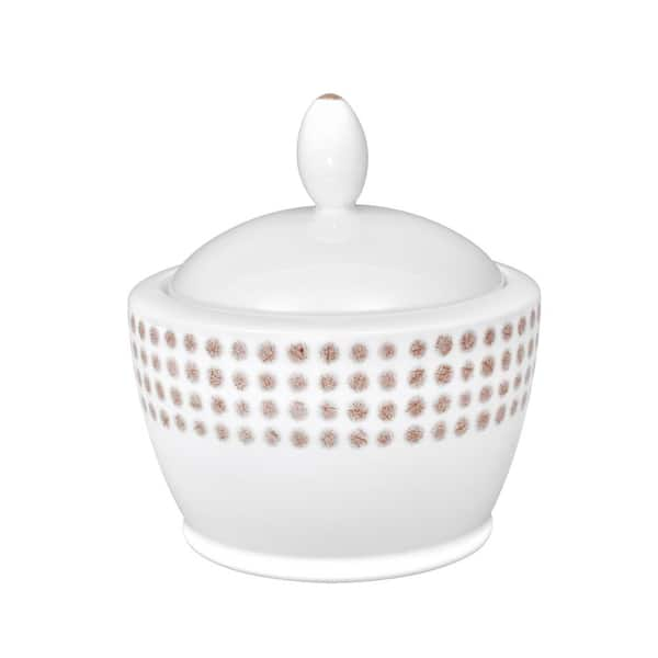 White Ceramic Sugar Bowl + Reviews