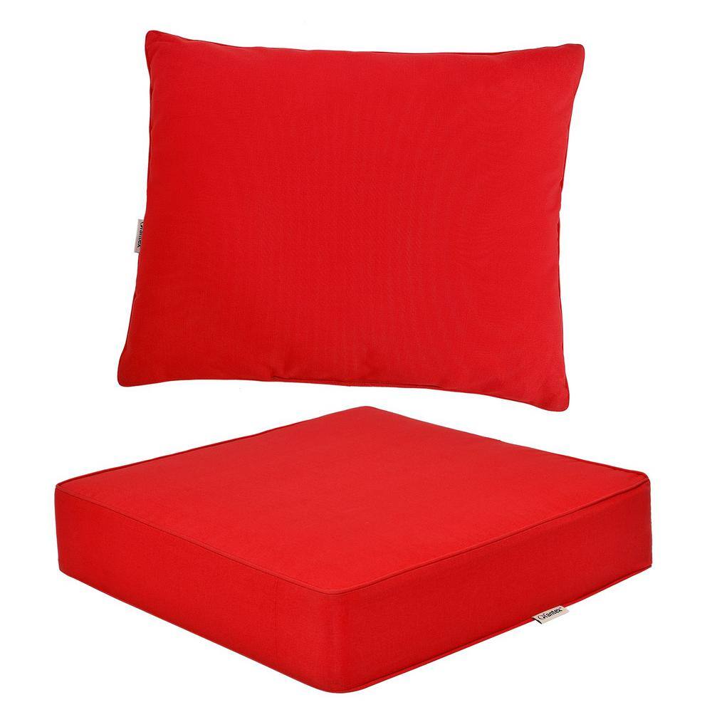 red seat cushions