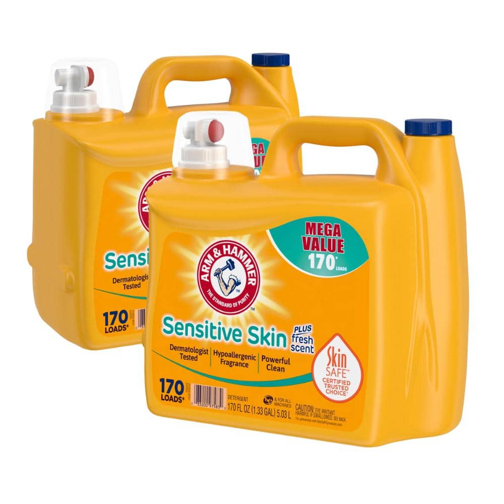 170 oz. Sensitive Skin Plus Fresh Scent Liquid Laundry Detergent 170 Loads 