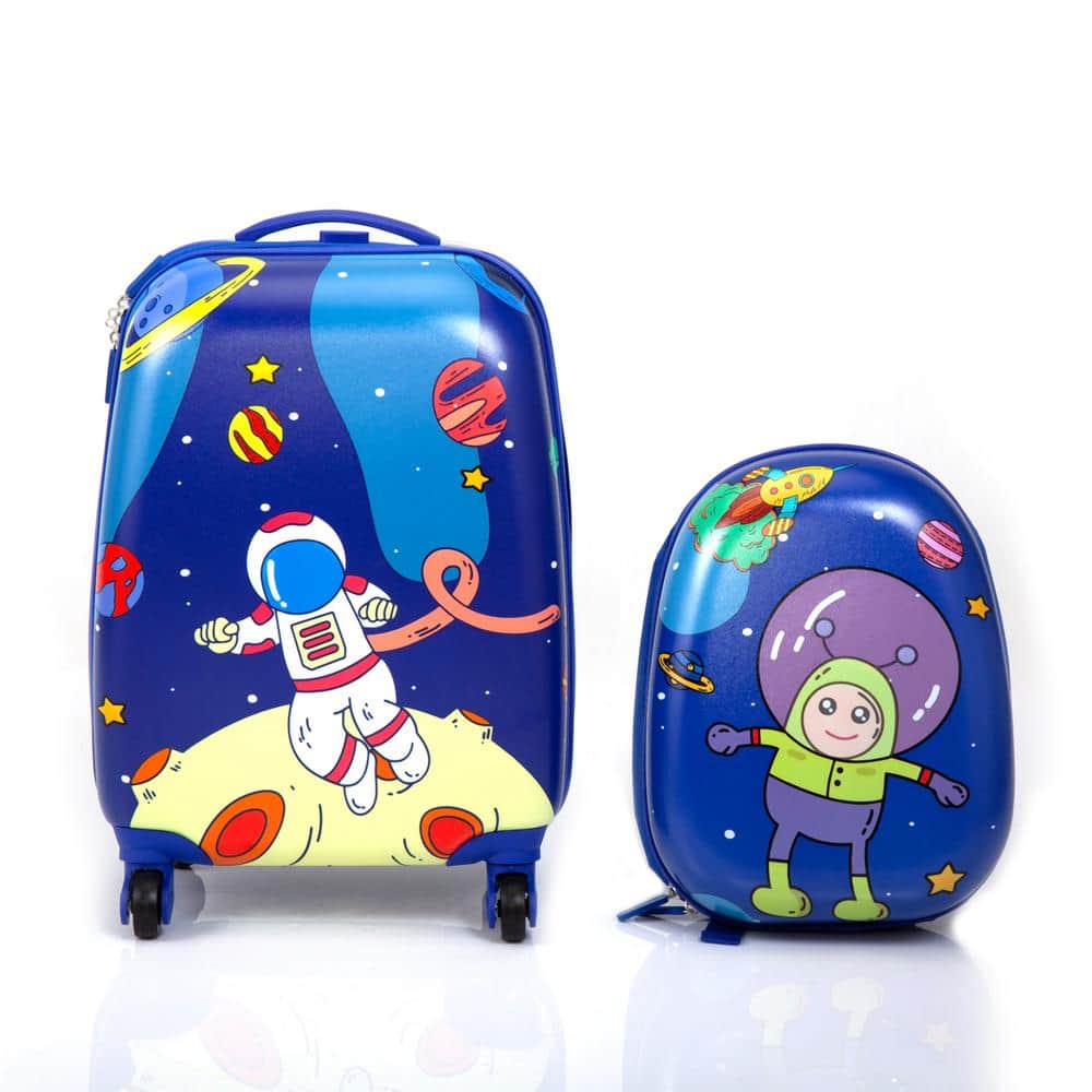 Re-Flection - Kids Printed Luggage Trolley Bag 41cm - Pink