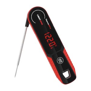 Lightning 1-Second Instant Read Meat Thermometer, Professional-Grade, Calibratable with Ambidextrous Display