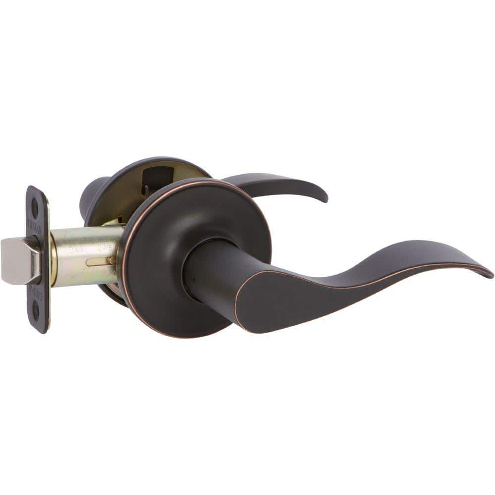 Callan Bennett Edged Oil Rubbed Bronze Hall/Closet Door Handle