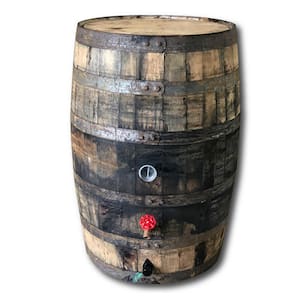 53 Gal. Whiskey/Bourbon Barrel Rain Barrel, Used Food Grade Oak Barrel